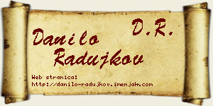 Danilo Radujkov vizit kartica